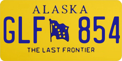 AK license plate GLF854