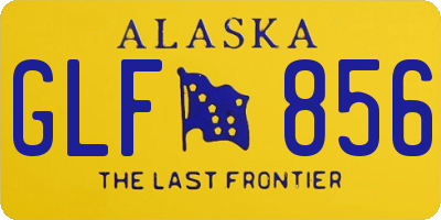 AK license plate GLF856