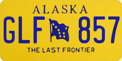 AK license plate GLF857