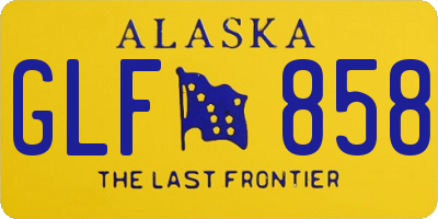 AK license plate GLF858