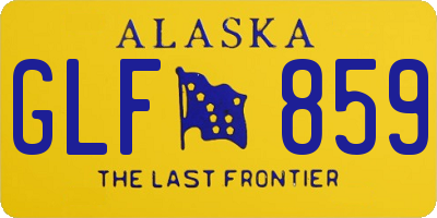 AK license plate GLF859