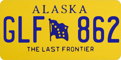 AK license plate GLF862