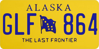 AK license plate GLF864