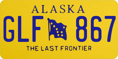 AK license plate GLF867