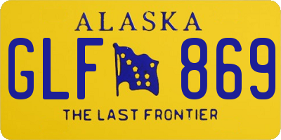 AK license plate GLF869