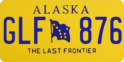 AK license plate GLF876