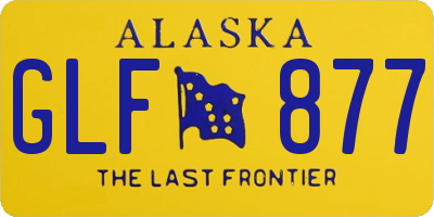 AK license plate GLF877