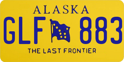 AK license plate GLF883