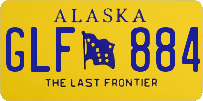 AK license plate GLF884