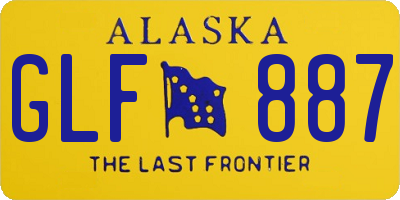 AK license plate GLF887