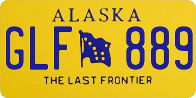 AK license plate GLF889