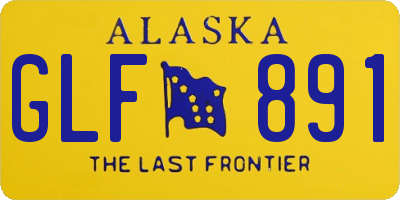 AK license plate GLF891