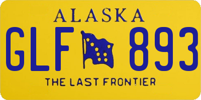 AK license plate GLF893
