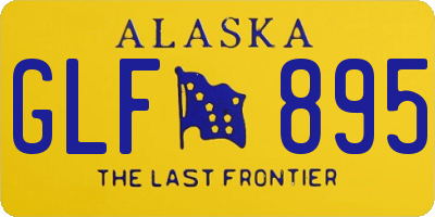 AK license plate GLF895