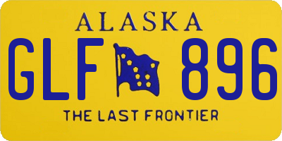 AK license plate GLF896