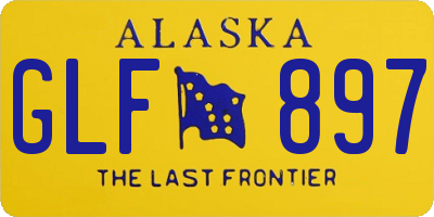 AK license plate GLF897