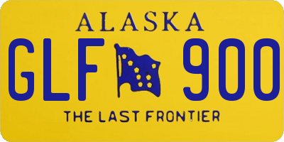 AK license plate GLF900
