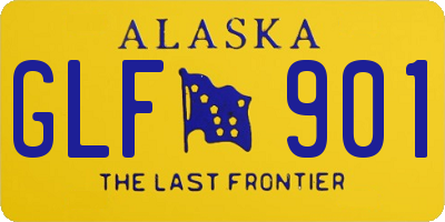 AK license plate GLF901