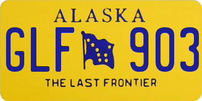 AK license plate GLF903