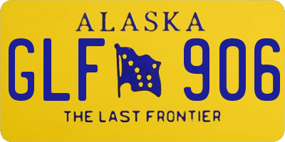 AK license plate GLF906