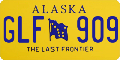 AK license plate GLF909