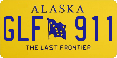 AK license plate GLF911