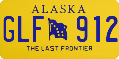 AK license plate GLF912