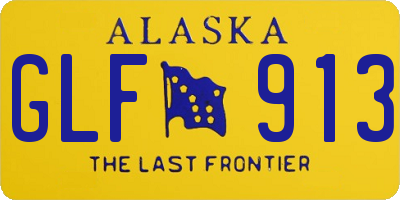 AK license plate GLF913