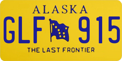 AK license plate GLF915