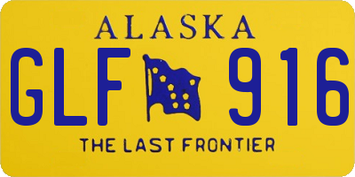 AK license plate GLF916