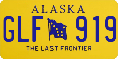 AK license plate GLF919