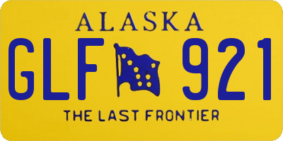AK license plate GLF921