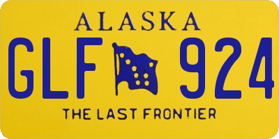 AK license plate GLF924