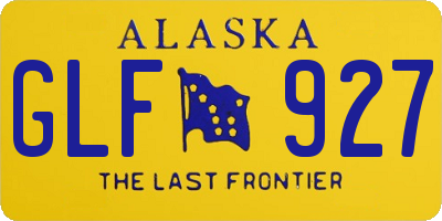 AK license plate GLF927