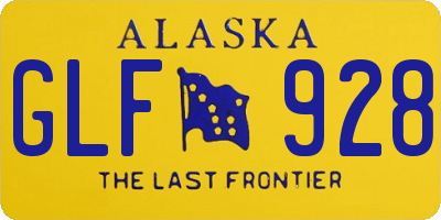 AK license plate GLF928