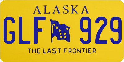 AK license plate GLF929