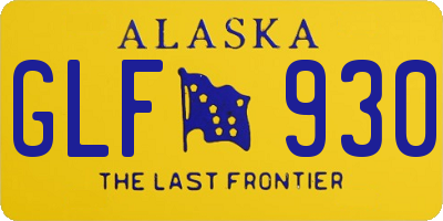 AK license plate GLF930