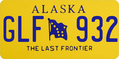 AK license plate GLF932