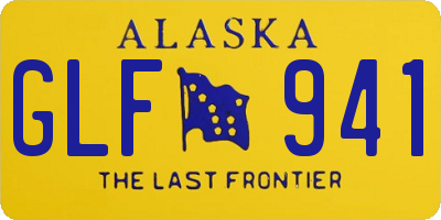 AK license plate GLF941