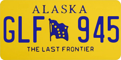 AK license plate GLF945