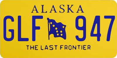 AK license plate GLF947