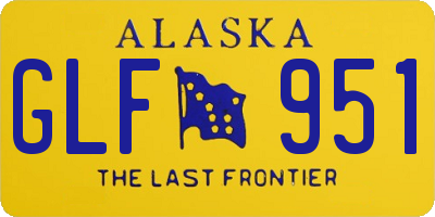 AK license plate GLF951