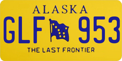 AK license plate GLF953