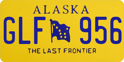 AK license plate GLF956