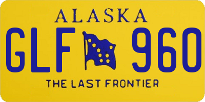 AK license plate GLF960