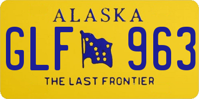 AK license plate GLF963
