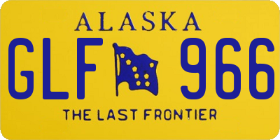 AK license plate GLF966