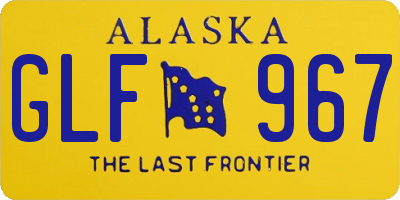 AK license plate GLF967