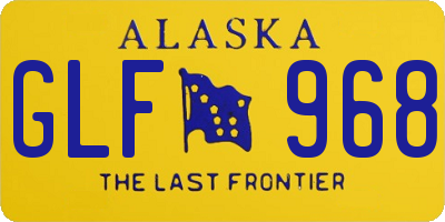 AK license plate GLF968