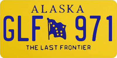 AK license plate GLF971